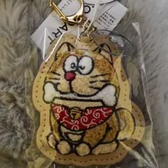 100％ドラえもん＆フレンズ展 サガラ刺繍キーホルダー（柴犬） 相良刺繍 100％ドラえもん＆フレンズ展 サガラ刺繍キーホルダー（柴犬） 相良