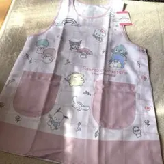 【新品】サンリオエプロンM-L保育士ピンクキティクロミキキララプリンしまむら