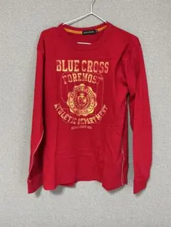 BLUE CROSS 長袖カットソー レッド ロゴプリントのサムネイル