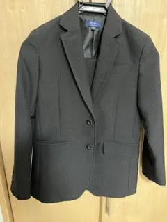 140cm ブラック ストライプ フォーマルスーツ