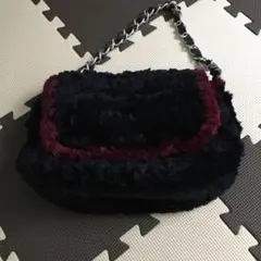 もふもふ生地のショルダーバッグ
