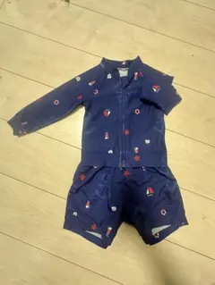 ベビー水着 男の子 セパレート マリン柄