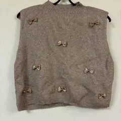 ニットセーター ベスト 半袖