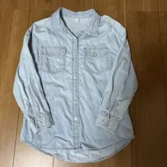 GU デニムシャツ 長袖 140