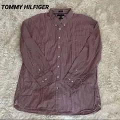 トミーヒルフィガー　ストライプシャツ Custom Fit XXL