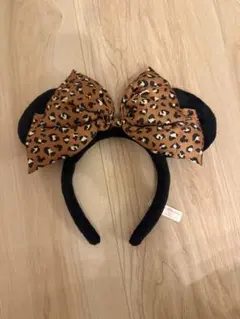 ディズニー　カチューシャ　豹柄　レオパード　ミニー