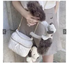 2Wayキルティングバニティショルダーバッグ［tr534］