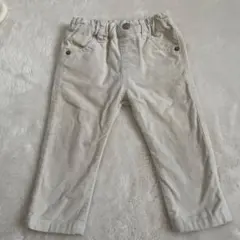 アプレレクール　クリーム色 ウエストゴム付きパンツ