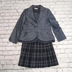 組曲 スーツ・ブレザー チェック柄スカートセット