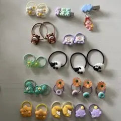 【キッズ】ヘアピン2個・ヘアゴムまとめ売り/送料込み