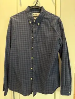 MHL. MARGARET HOWELL チェック柄 長袖シャツ Lのサムネイル