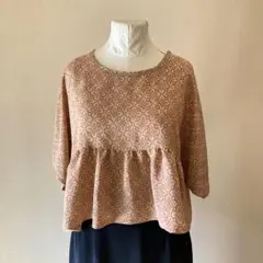 着物リメイク　トップス　ブラウス　花柄