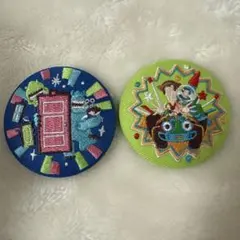 ディズニー刺繍缶バッジトイストーリー　モンスターズインク