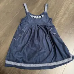 子供服　ワンピース　紺色　120サイズ