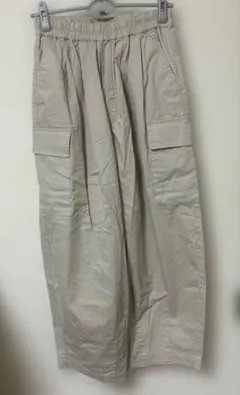 サマンサモスモス綿100カーブワイドパンツ　free