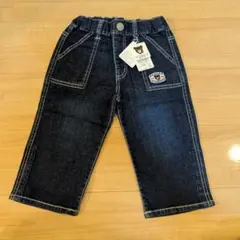 【新品タグ付】 DOUBLE.B ミキハウス デニムパンツ 120cm 7分丈
