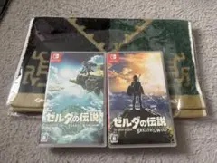 ゼルダの伝説 ゲーム2本セット + フェイスタオル