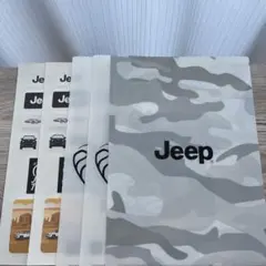 【未使用】　Jeep ノベルティー　クリアファイル3枚　ステッカー2枚