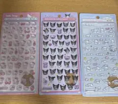 【正規品】　ボンボンドロップシールmini サンリオ3種セット[説明欄必読]