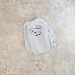 チャンピオン 90s USA製 リバースウィーブ スウェット ユースL グレー