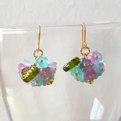 チェコビーズ　ピアス