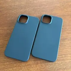 【2個セット】MUJI 再生TPU スマートフォンケース ダークグレー