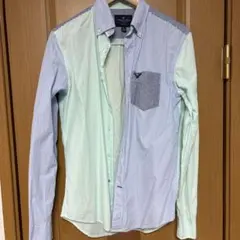 American Eagle ブルーシャツ　ストライプのサムネイル