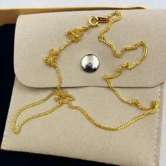 極美品ネックレスK18金 イエロー ゴールド K18刻印有りレディース