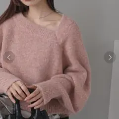 Kastane 前後2way ピンクニット