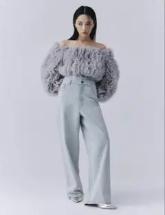 eimy istoire drop pattern デニム パンツ