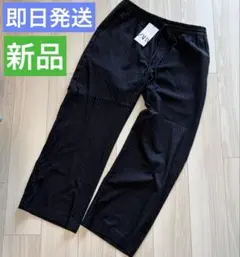 ★即日発送★新品★ZARA★黒ストライプ柄イージーワイドパンツ★