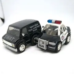 チョロQ タルガ 24 SWAT バン ＆ 24PD ポリスカー パトカーのサムネイル