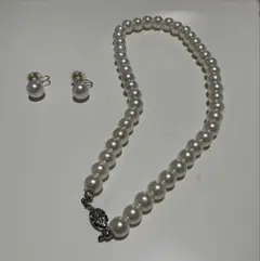 パールネックレス＆ピアス 2点セット