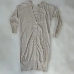 LOUNIE ベージュ Vネック ニットワンピース サイズF(フリー)