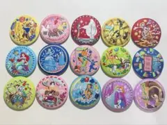 ディズニー 刺繍缶バッジ Disney コンプリートセット 15種類