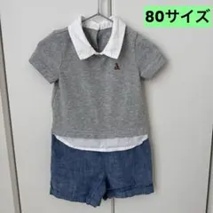 baby GAP 80cm 12-18ヶ月 ロンパース　春　夏　襟付き