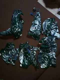 卸売り大特価❗️空気ビニール人形✨️ゴジラ ✨️6体セット✨️昔の新品