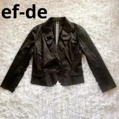 【極美品】ef-de /上質 /テーラードジャケット /3Ｌ/ブラックのサムネイル