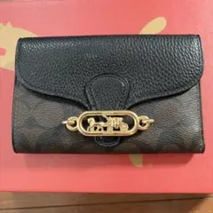 77)美品　コーチ　三つ折り財布
