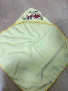 【未使用】アンパンマン おくるみ フード付きタオル