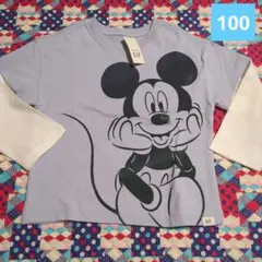 ディズニー　ミッキーマウス　ベビー　長袖 ロンT　トップス　新品 100 GAP