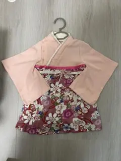 Sweet Mommy 2WAY 和柄 袴ロンパース　チャームピンク