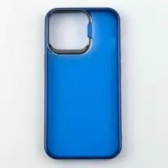 iPhone13pro スタンド 耐衝撃 ハイブリッドケース フロストインディゴ