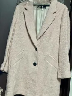 ZARA 淡いピンク チェスタージャケット