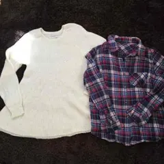 アーバンリサーチのふわふわニットとシャツセットで！！