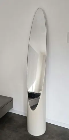 リップスティックミラー ホワイト　ミッドセンチュリー