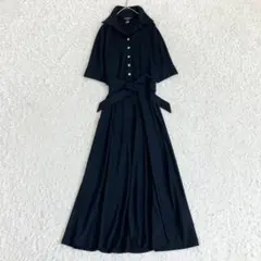 現行✨極美品✨ローレンラルフローレン シャツワンピース ロング ベルト 銀ボタン