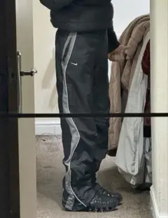 00s nike nylon track pants y2k tech