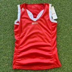 【新品】スリクソン テニスウェア レディース ゲームシャツ レッド Mサイズ