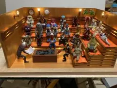 怪獣まちぼうけ　星人サウナ　どうぶつサウナ　ジオラマ